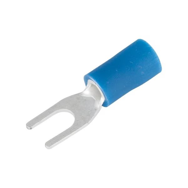 Spade Terminal, 600 V, 16 to 14 AWG Wire, 4 to 6 Stud, Vinyl Insulation, Blue, Gardner Bender, Mfr#: 20-113